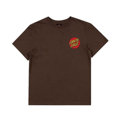 Santa Cruz Classic Dot Youth Tee Brown