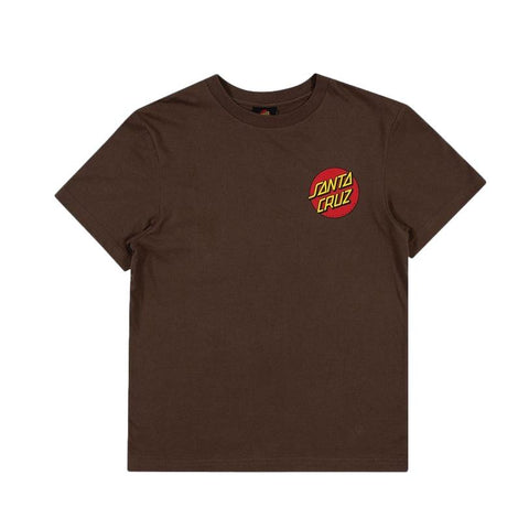 Santa Cruz Classic Dot Youth Tee Brown