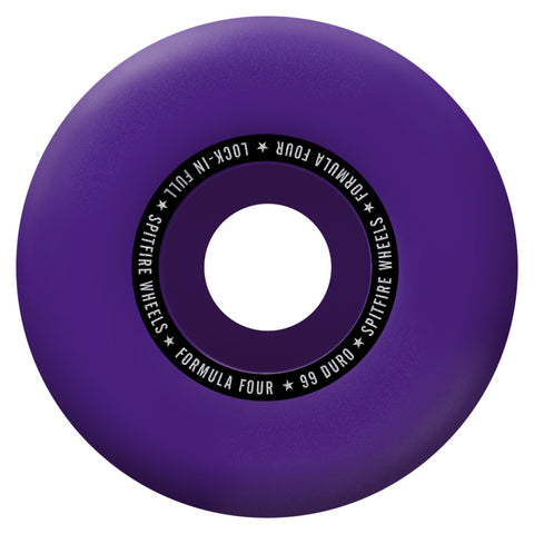 Spitfire Formula Four Lock in Full Skateboard Wheels Purple 54mm 99a