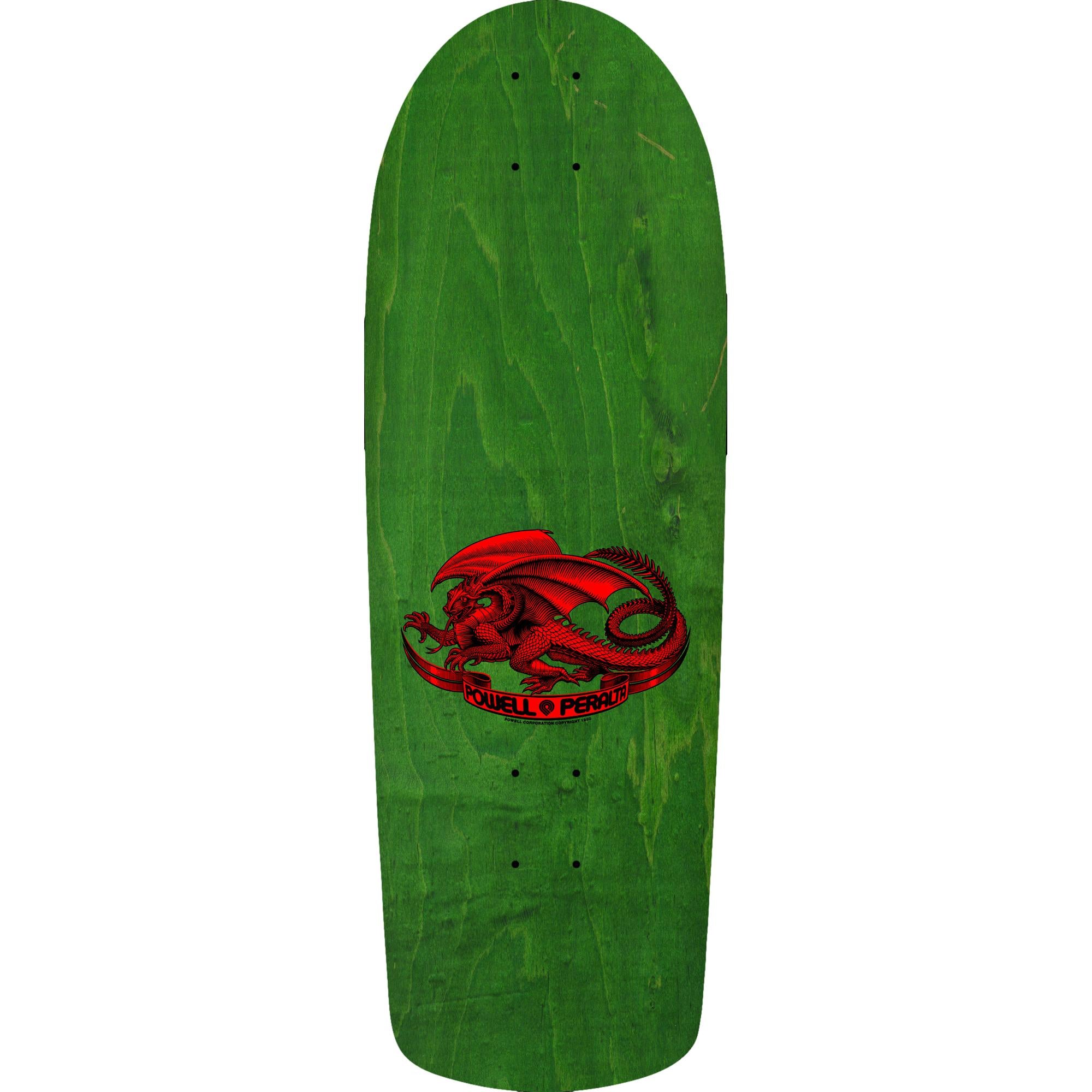 Powell Peralta Mike McGill Skull & Snake Skateboard Deck Green/Gold Foil- 10 x 30.125