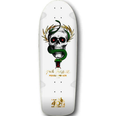 Powell Peralta Mike McGill 40th Anniversary Reissue Skateboard Deck McTwist White W/Gold Foil - REGISTER INTEREST