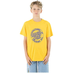 Santa Cruz MFG Dot Youth Tee Yellow / Purple