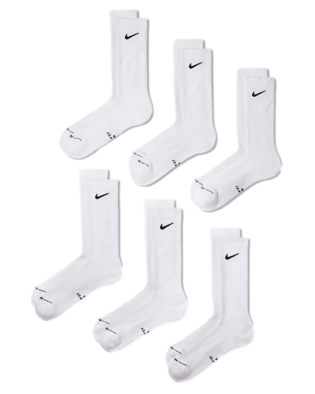 Nike Everyday Elevated Sock White 6 Pack