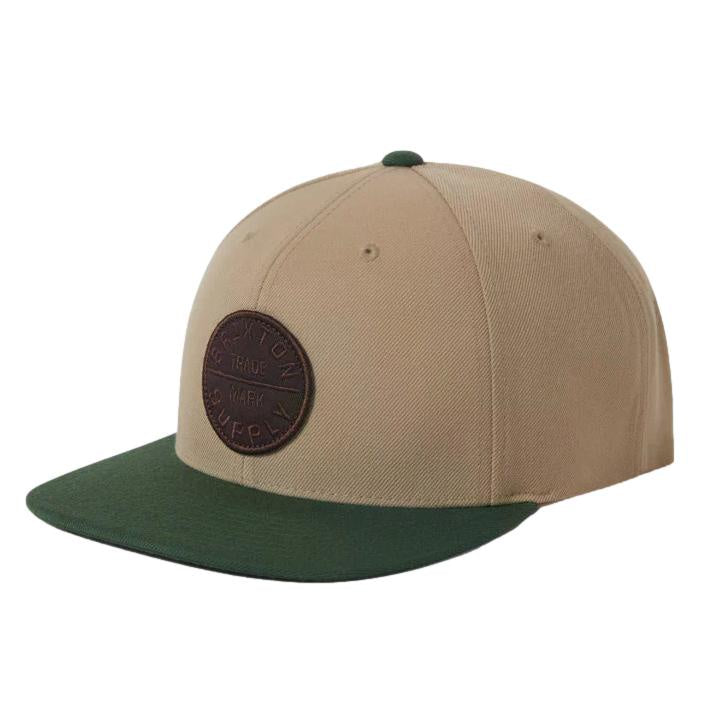 Brixton Oath III Snapback Tan / Olive