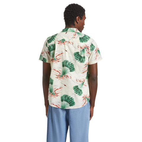 Brixton Charter Print Woven Vintage Palm Print