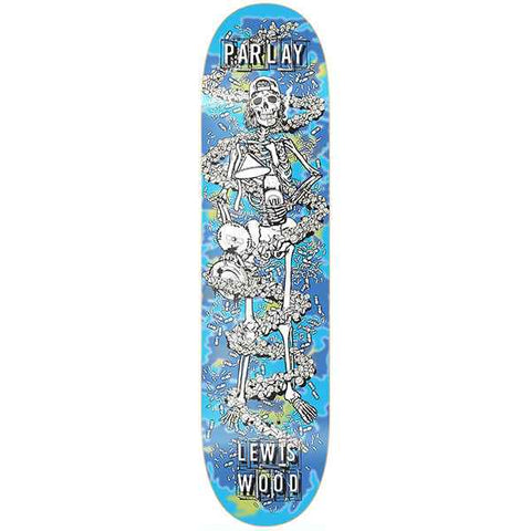 Parlay Lewis Wood Glow in the Dark Skeleton Skateboard Deck