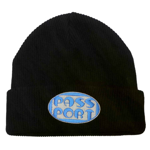 Pass-Port Rounded Beanie Black