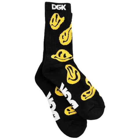 DGK Crew Socks Drip Black