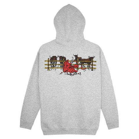 Pass-Port Red Flag Hoodie Grey Heather