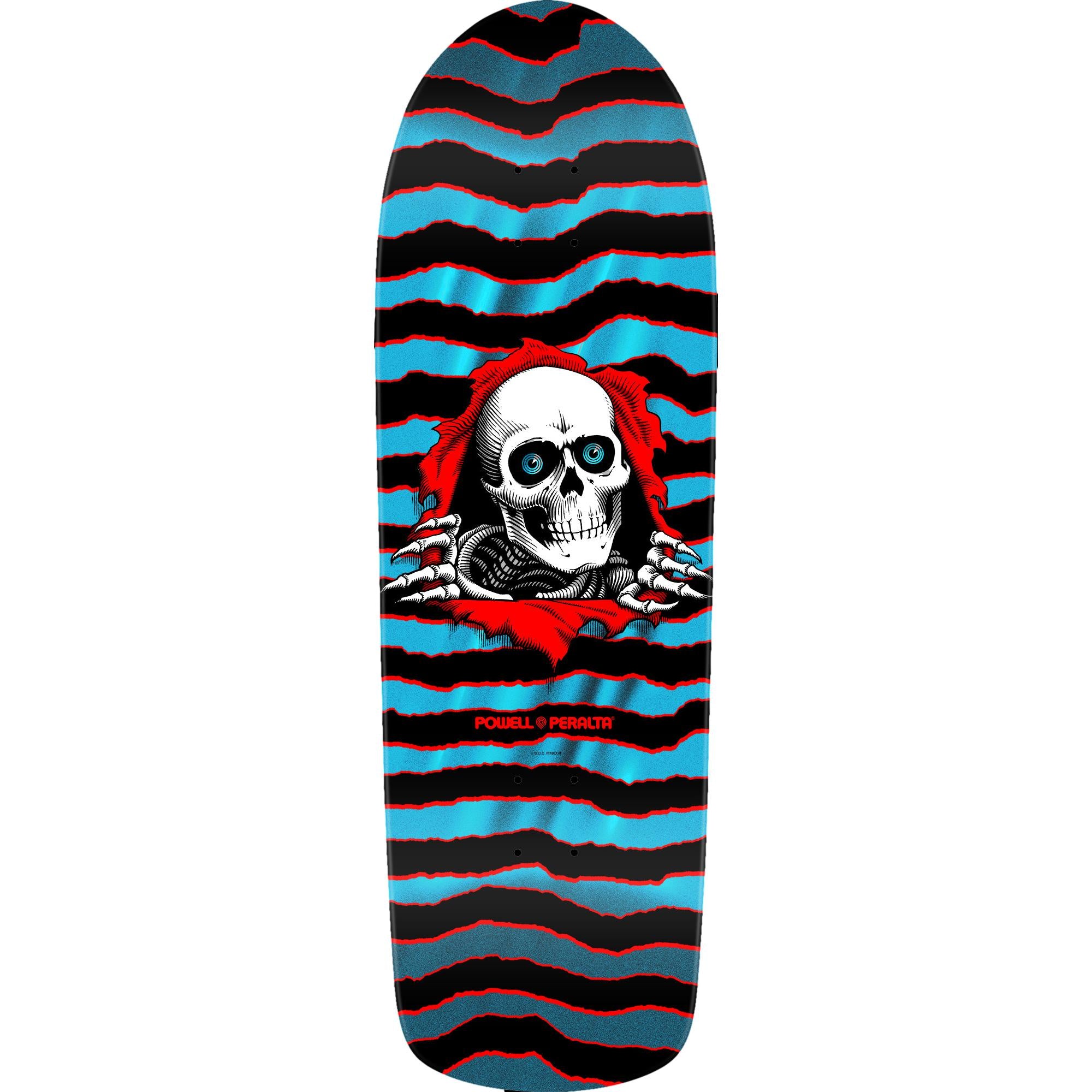 【80sオリジナル・デッドストック】POWELL PERALTA RIPPER Powell Peralta Old School Ripper Skateboard Deck Red / Blue Foil