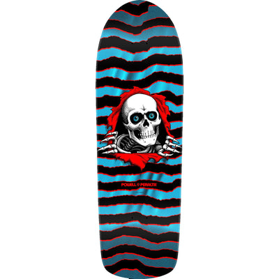 Powell Peralta Old School Ripper Skateboard Deck Red / Blue Foil - 9.89 x 31.32