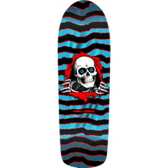 Powell Peralta Old School Ripper Skateboard Deck Red / Blue Foil - 9.89 x 31.32