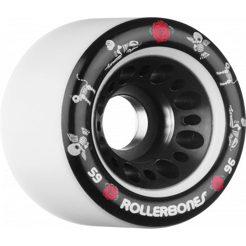 Rollerbones Pet Day of the Dead Speed wheel 59mm x 96a White 4 Pk