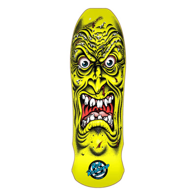 Santa Cruz Rob Roskopp Face Yellow Reissue Skateboard Deck 9.5"
