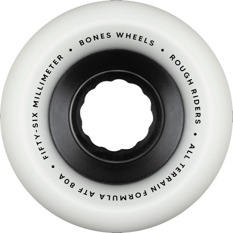 Bones Rough Riders Skulls 56mm x 80A ATF White