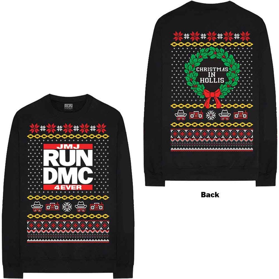 Run DMC Unisex Sweatshirt: Holiday Black