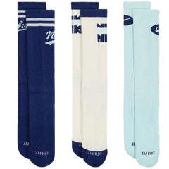 Nike Everyday Plus 3 Pack Sock Tri-Blue