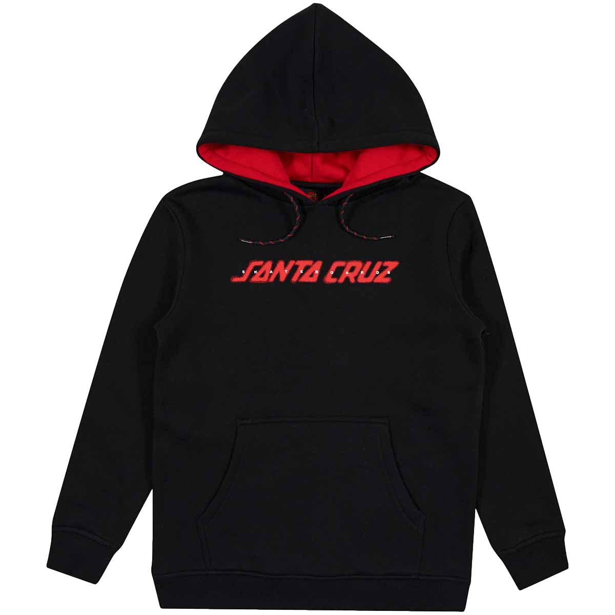 Santa Cruz Spray Strip Youth Hoody Black