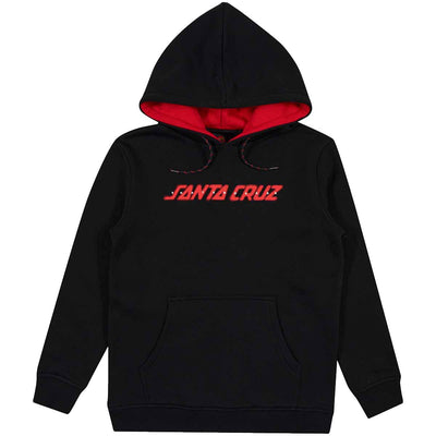 Santa Cruz Spray Strip Youth Hoody Black