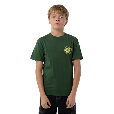 Santa Cruz Opus Screaming Hand Youth Tee Dark Green