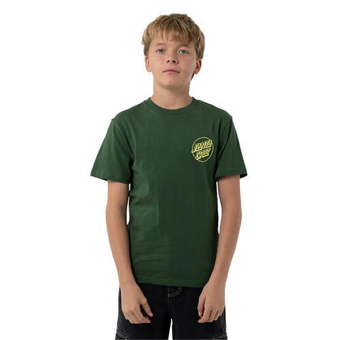 Santa Cruz Opus Screaming Hand Youth Tee Dark Green