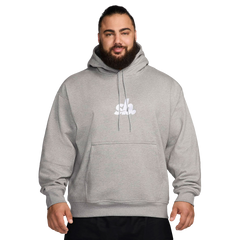 Nike SB Fleece Pullover Essential Hood Grey