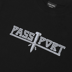 Pass-Port Screwed Tee Black