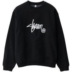 S Double Shawn Script Crew Black