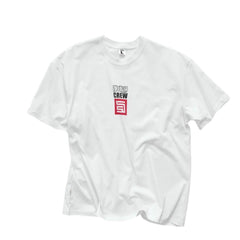 S Double Crew Tee White
