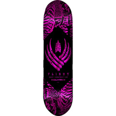 Powell Peralta Skeleton Foil Pink FLIGHT® Skateboard Deck - 8" K26