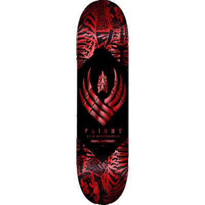 Powell Peralta Skeleton Red Foil FLIGHT Skateboard Deck - 8.38" K26