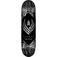 Powell Peralta Skeleton Silver Foil FLIGHT Skateboard Deck - 8.25 K26