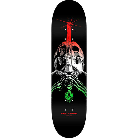 Powell Peralta Skull & Sword Fade Green 8.25" x 31.95" Skateboard Deck
