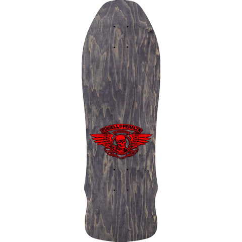 Powell Peralta Geegah Skull & Sword Reissue Silver Foil Skateboard Deck - 9.75 x 30