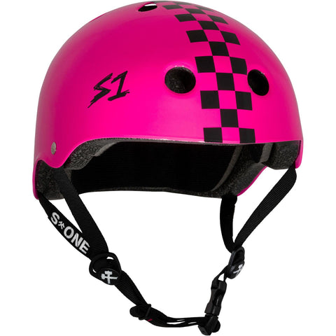 S One Lifer Helmet Pink Gloss/Black Checker