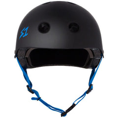 S-One Helmet Lifer Black Matte/Cyan Straps