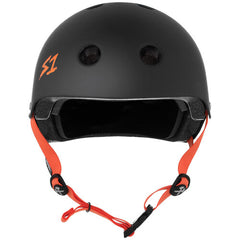 S-One Helmet Lifer Black Matte/Orange Straps