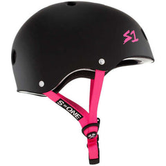 S-One Helmet Lifer Black Matte/Pink Straps