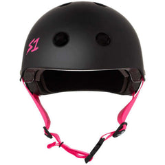 S-One Helmet Lifer Black Matte/Pink Straps