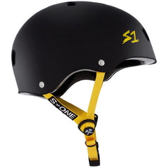 S-One Helmet Lifer Black Matte/Yellow Straps