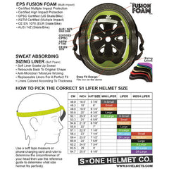 S-One Helmet Lifer B/W Tie Dye