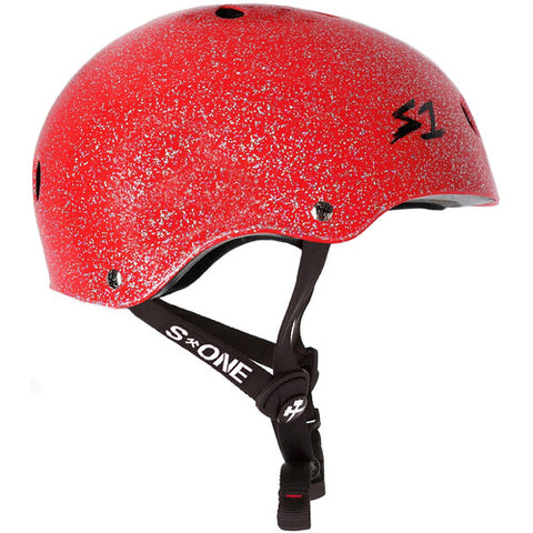 S-One Helmet Lifer Red Glitter