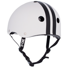 S-One Helmet Lifer CJ Collins White Gloss/Black Stripes