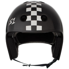 S-One Helmet Retro Lifer Black Matte/White Checkers