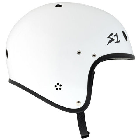 S-One Helmet Retro Lifer E-Helmet White Gloss