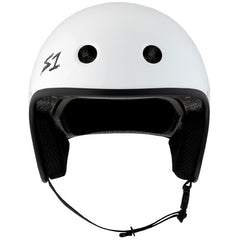 S-One Helmet Retro Lifer E-Helmet White Gloss