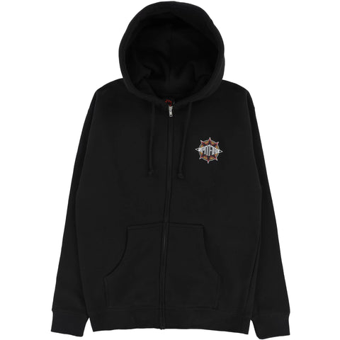 Spitfire  Sure Shot Zip Up Hoodie Black