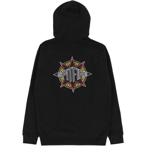 Spitfire  Sure Shot Zip Up Hoodie Black