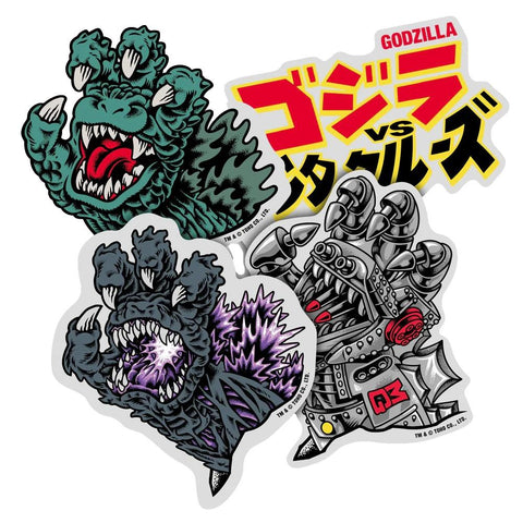 Santa Cruz X Godzilla Sticker 4 Pack