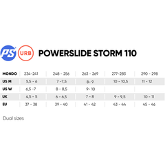 Powerslide Storm Black 110 Inline Skates